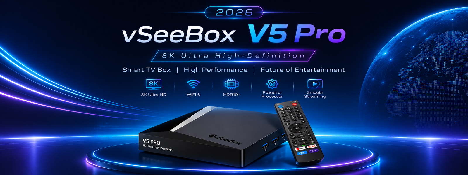 vSeeBox V5 Pro home carousel banner android tv box