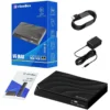 vSeeBox V6 Max complete unboxing kit with remote, power adapter, HDMI cable and manual